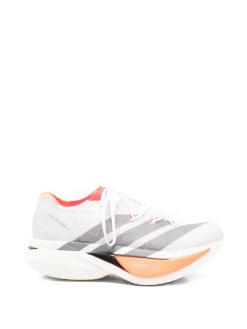 Adizero Prime X3 Strung striped lace-up sneakers by ADIDAS