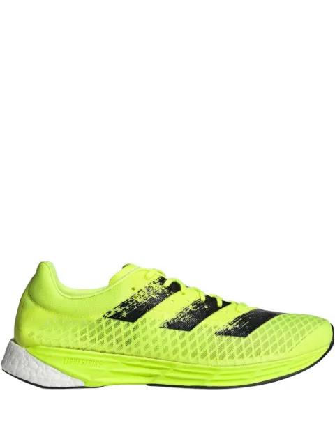 Adizero Pro "Solar Yellow/Core Black/Cloud White" sneakers by ADIDAS