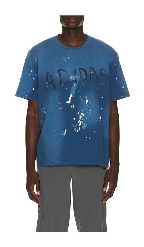 adidas by Song for the Mute Adi007 Tee in Blue by ADIDAS BY SONG FOR THE MUTE