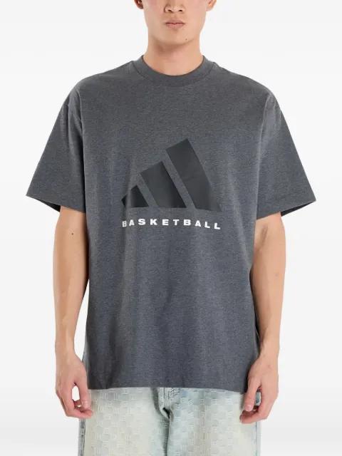 Basketball logo-print T-shirt by ADIDAS