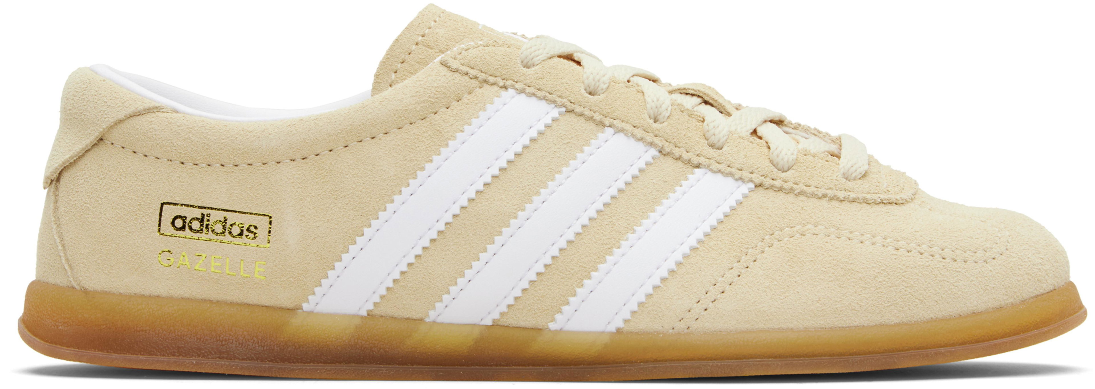 Beige Gazelle Lo Pro Sneakers by ADIDAS
