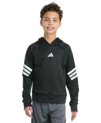 Big Boys Long Sleeve Pull-On Hoodie Sweatshirt by ADIDAS
