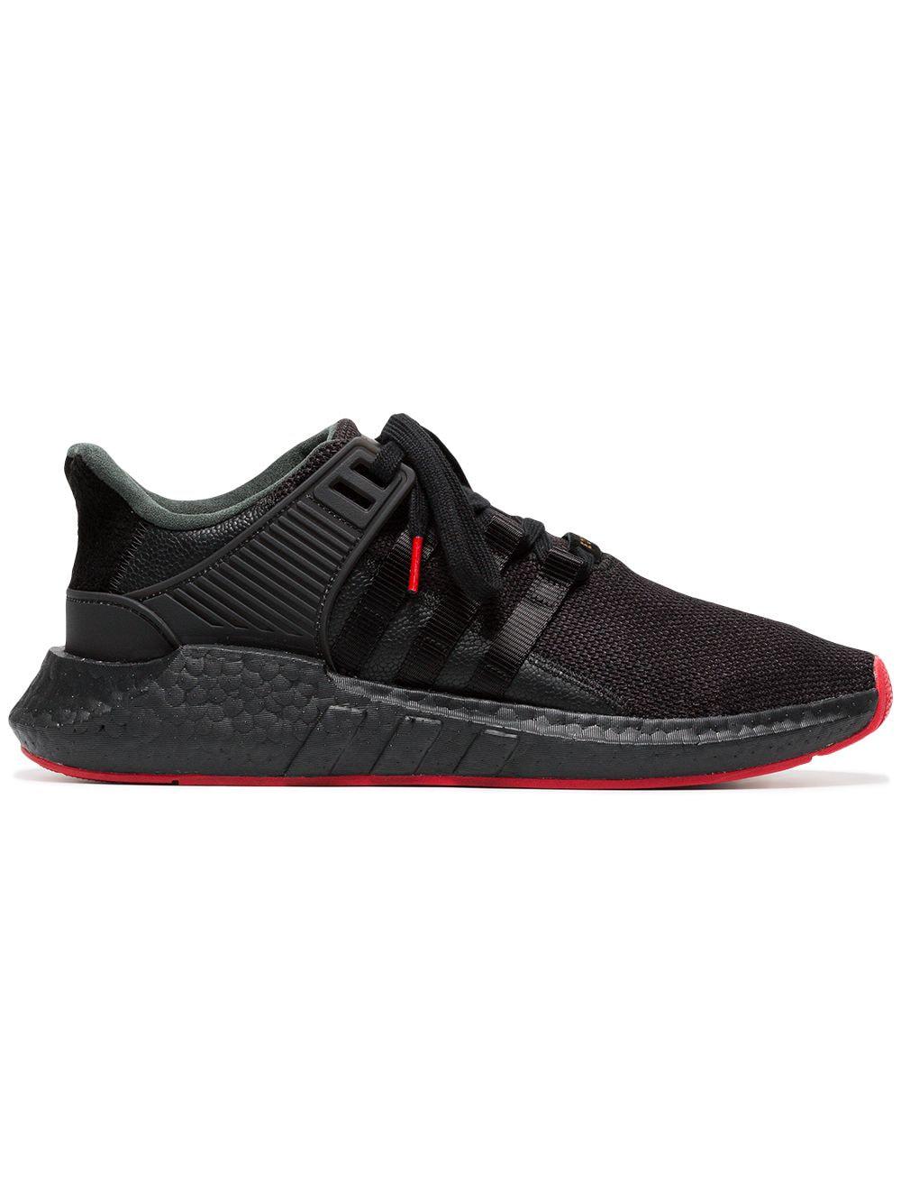 Black EQT Support 93/17 sneakers by ADIDAS