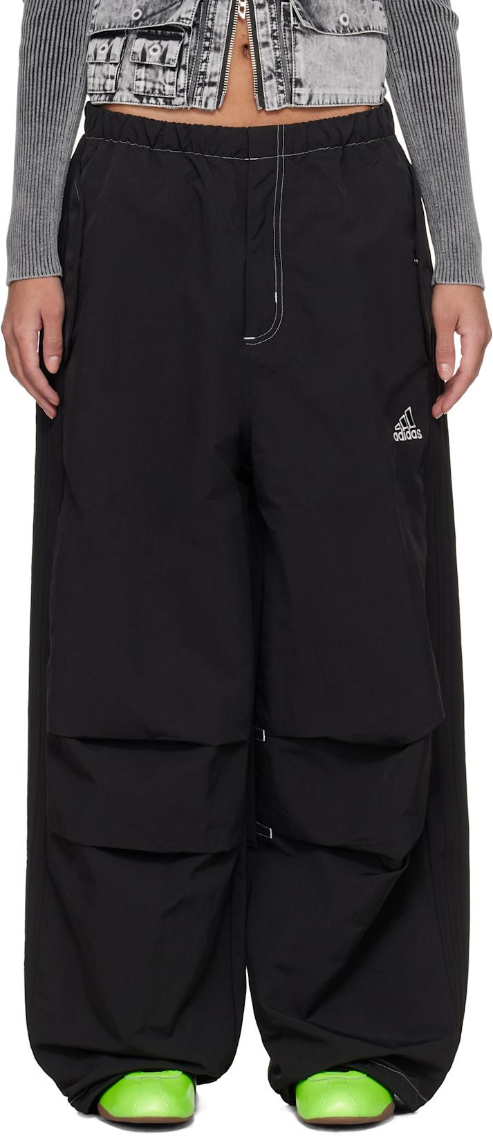 Black Parachute Lounge Pants by ADIDAS