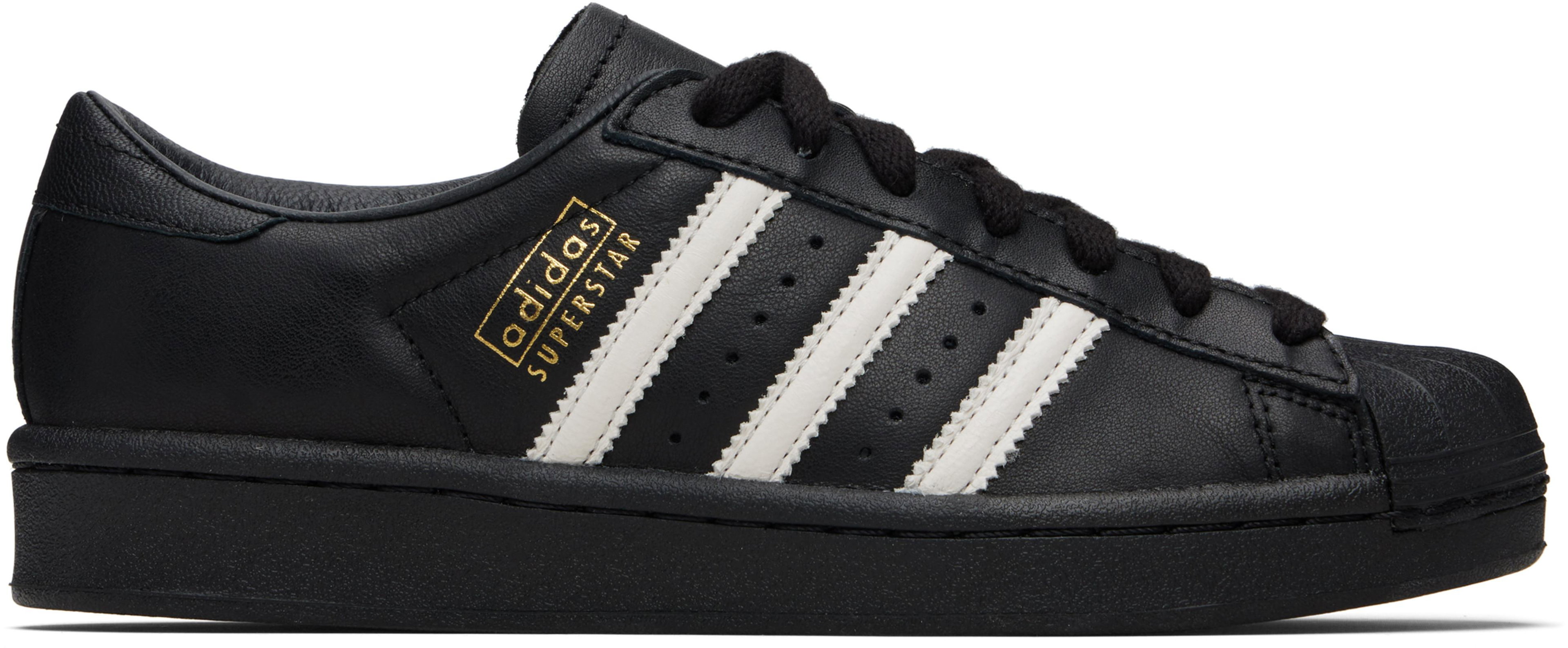 Black Superstar Vintage Sneakers by ADIDAS