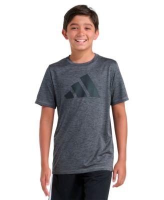 Boys' 8-20 Short-Sleeve Essential Poly M&eacute;lange T-Shirt by ADIDAS