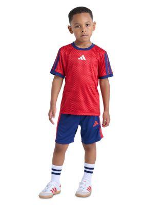 Boys' Short Sleeved Printed Tee & Shorts Set - Little Kid by ADIDAS