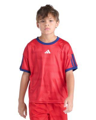 Boys' Short Sleeved Printed World Soccer Top - Big Kid by ADIDAS