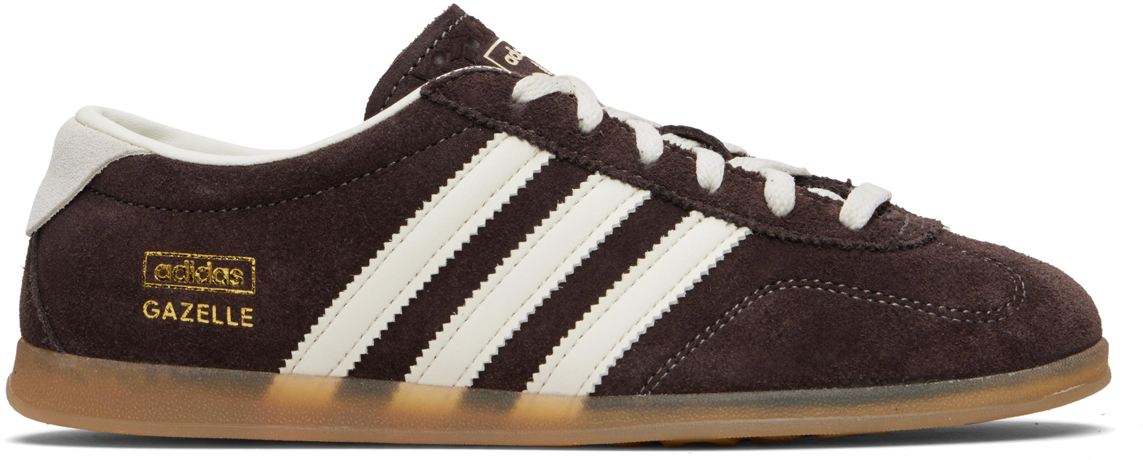 Brown Gazelle Lo Pro Sneakers by ADIDAS