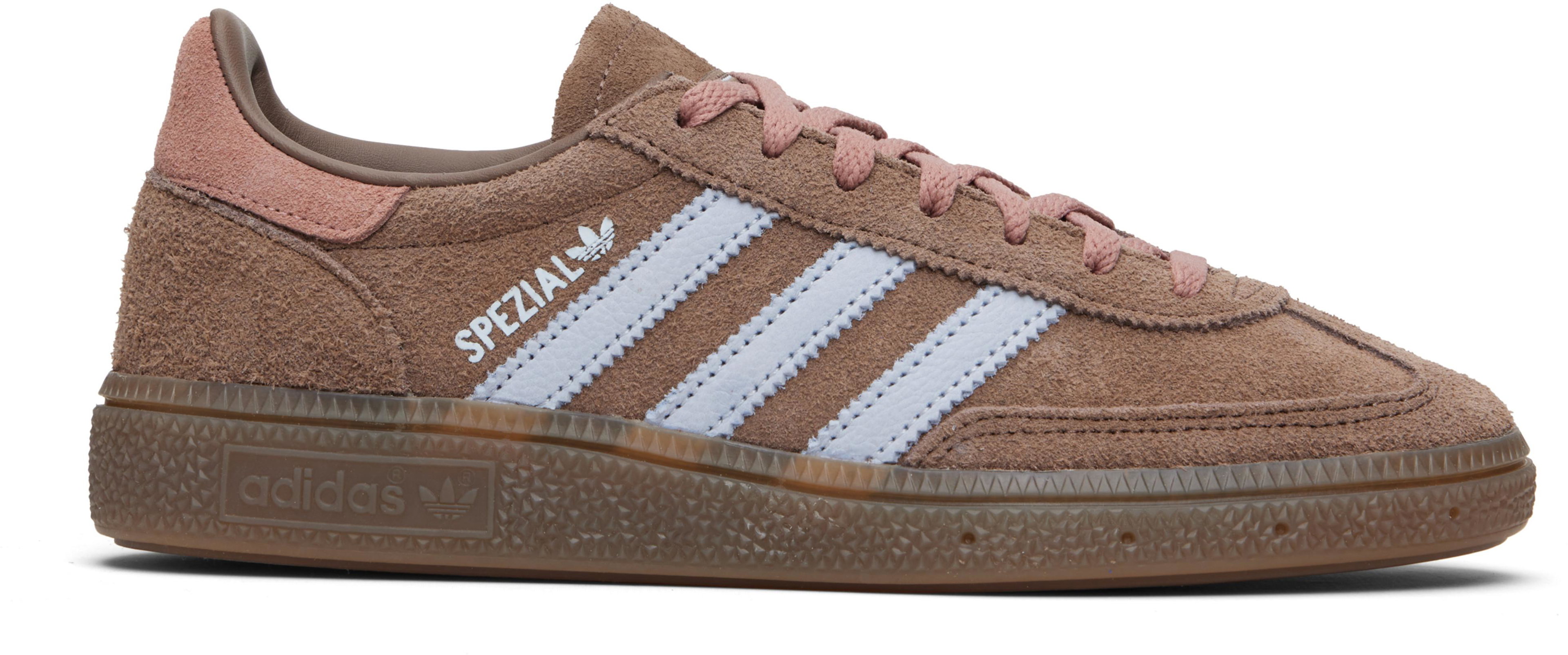 Brown Handball Spezial Sneakers by ADIDAS