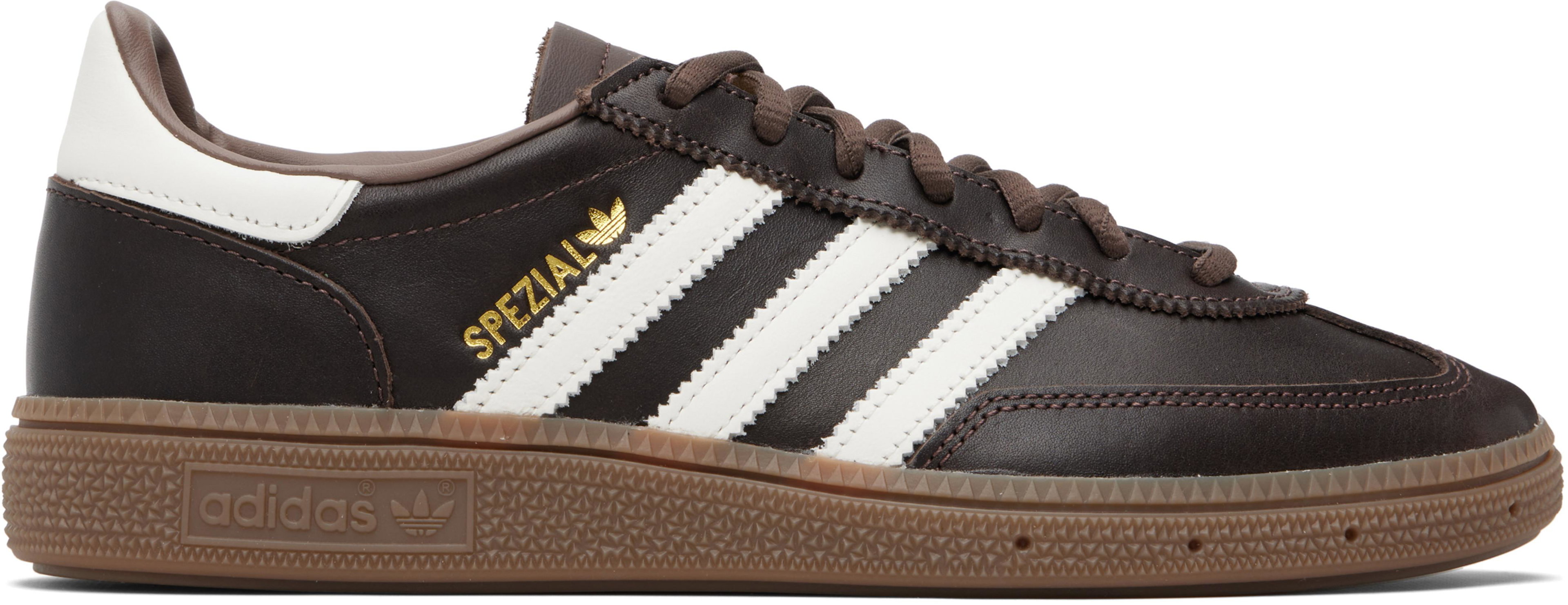 Brown Handball Spezial Sneakers by ADIDAS