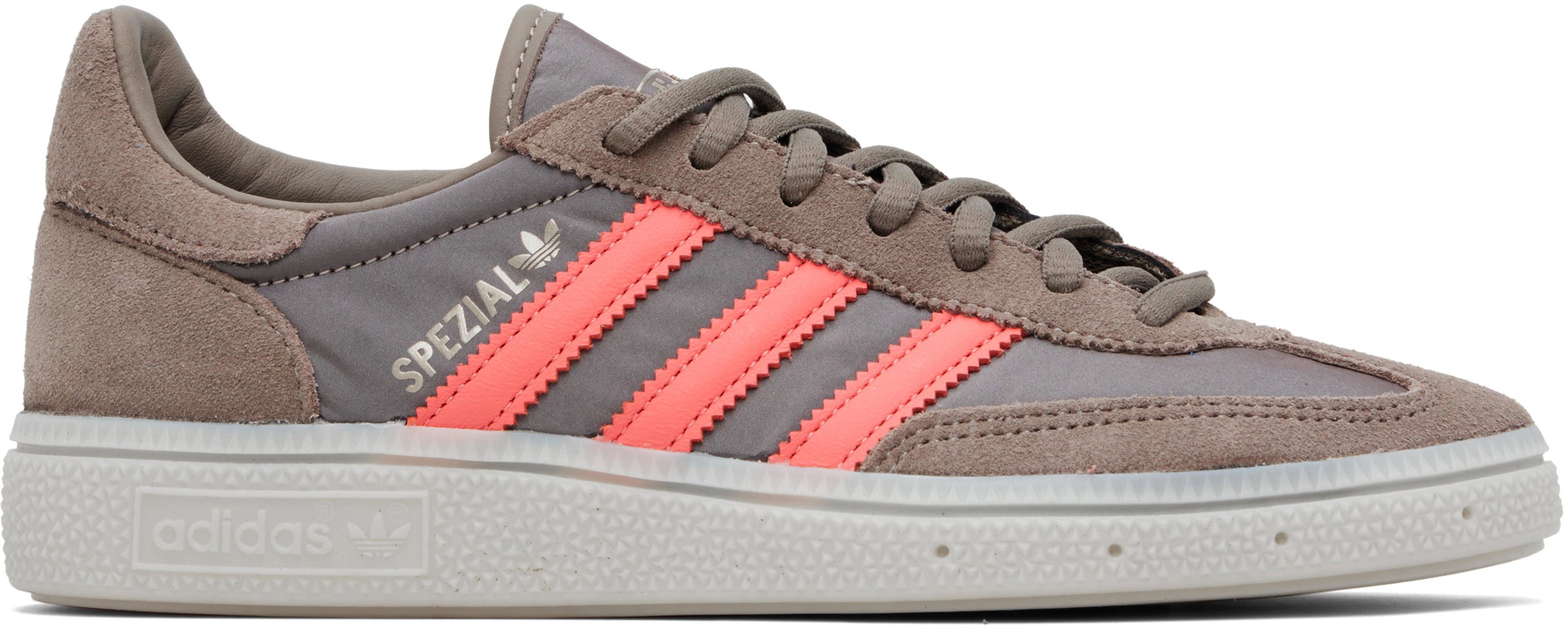 Brown Handball Spezial Sneakers by ADIDAS