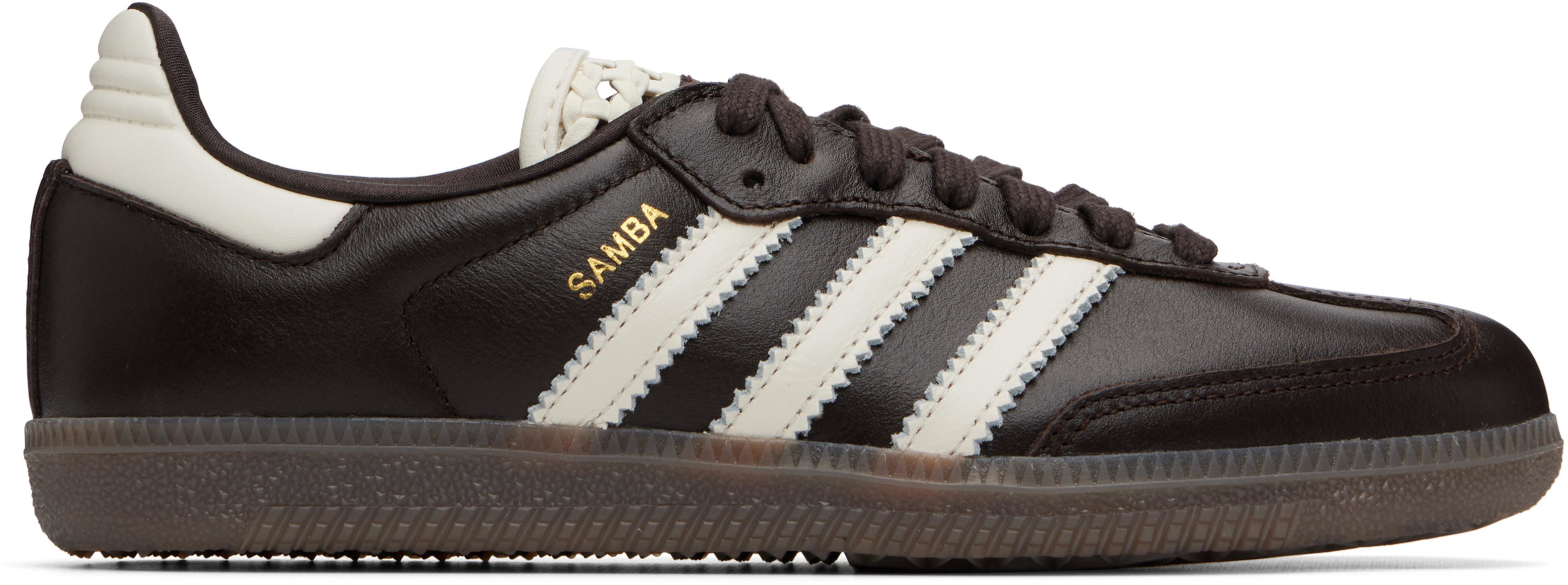 Brown Samba OG Sneakers by ADIDAS
