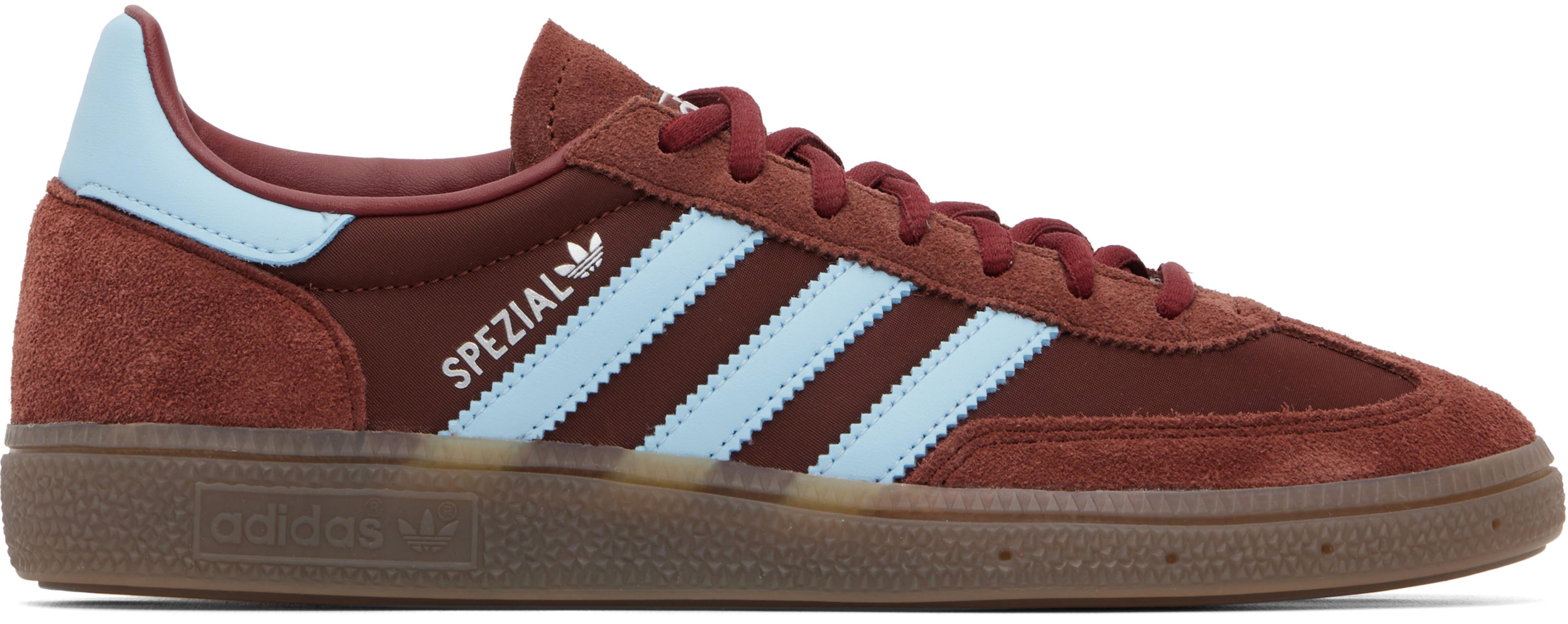 Brown & Blue Handball Spezial Sneakers by ADIDAS