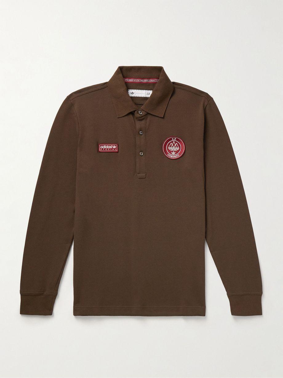 + C.P. Company Spezial Logo-Appliquéd Cotton-Piqué Polo Shirt by ADIDAS