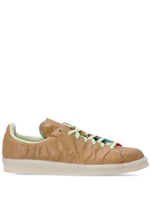 Campus 80 Crop leather sneakers by ADIDAS