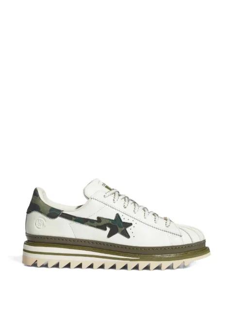 Clot x Bape® camouflage star low-tops sneakers by ADIDAS