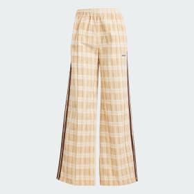 Corduroy Tartan Wide Leg Pants by ADIDAS