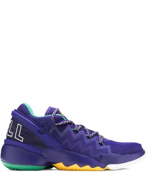 D.O.N. Issue 2 "Throwback Utah Jazz - Team Collegiate Purple/Team Collegiate Gold" sneakers by ADIDAS