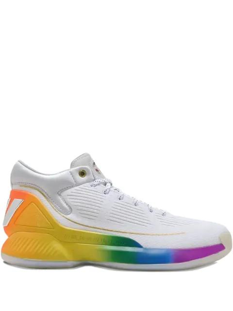 D Rose 10 "Pride Pack - Footwear White" sneakers by ADIDAS