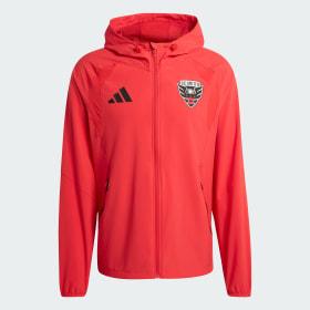 DC United Tiro Tech Full Zip Windbreaker Jacket by ADIDAS