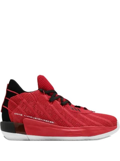 Dame 7 GCA "Lillard Time - Red/Core Black" sneakers by ADIDAS