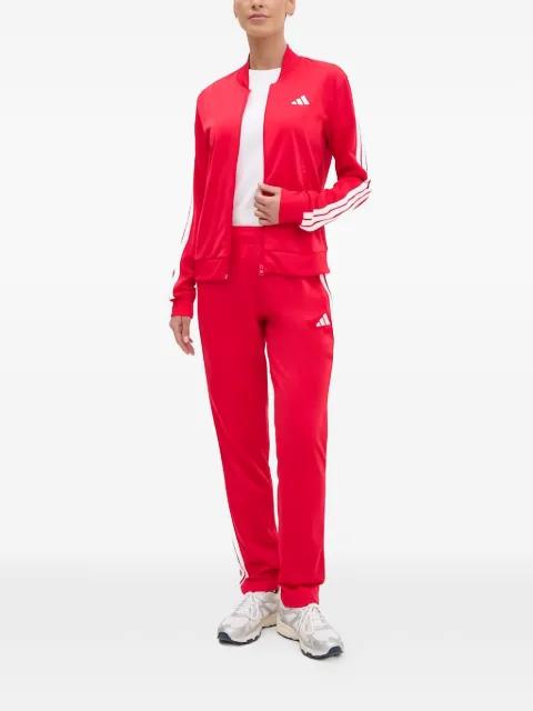 Dayready striped-detail logo-print tracksuit by ADIDAS
