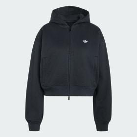 ESSENTIALS FLEECE CROPPED FZ HOODIE by ADIDAS