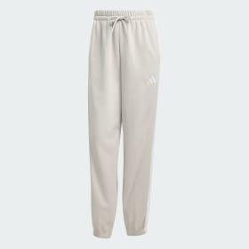 Essentials 3-Stripes Fleece Loose-Fit Pants by ADIDAS