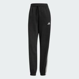 Essentials 3-Stripes Fleece Loose-Fit Pants by ADIDAS