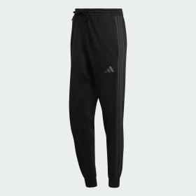 Essentials 3-Stripes Fleece Pants by ADIDAS