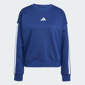 Essentials 3-Stripes Fleece Sweatshirt by ADIDAS