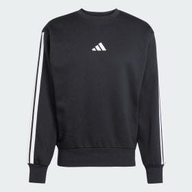 Essentials 3-Stripes Fleece Sweatshirt by ADIDAS