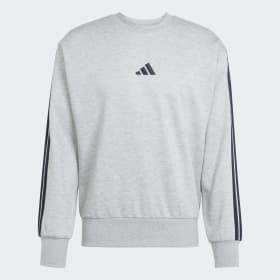 Essentials 3-Stripes Fleece Sweatshirt by ADIDAS