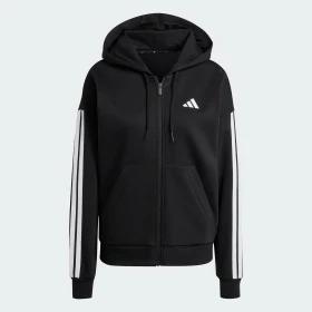 Essentials 3-Stripes Full-Zip Fleece Hoodie by ADIDAS