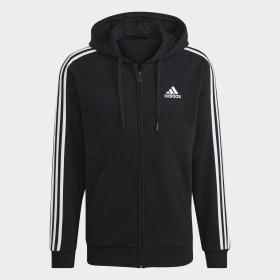 Essentials Fleece 3-Stripes Full-Zip Hoodie by ADIDAS