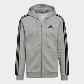 Essentials Fleece 3-Stripes Full-Zip Hoodie by ADIDAS