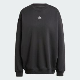 Essentials Fleece Long Oversized Crew Sweatshirt by ADIDAS