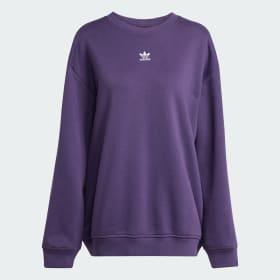 Essentials Fleece Long Oversized Crew Sweatshirt by ADIDAS