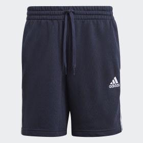Essentials French Terry 3-Stripes Shorts by ADIDAS
