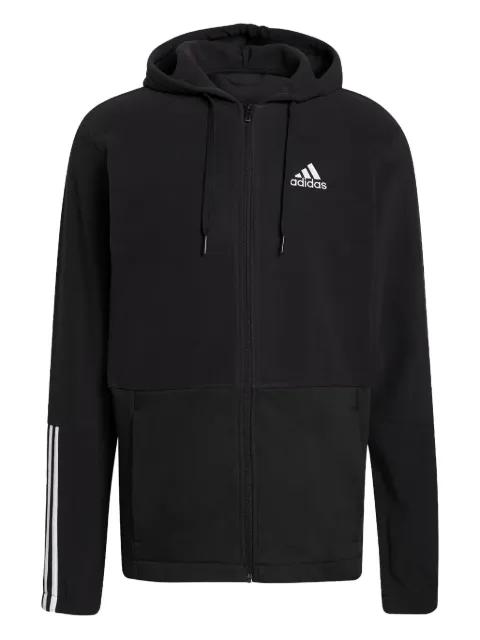 Essentials giant-logo full-zip hoodie by ADIDAS