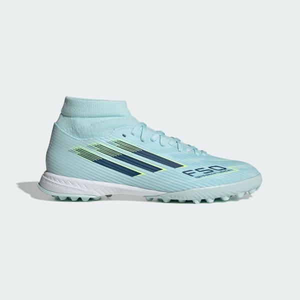 F50 SPARKFUSION LEAGUE Mid Cut Turf Soccer Shoes Womens by ADIDAS