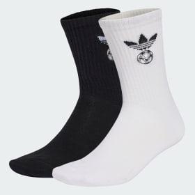 FOOTBALL EMBROIDERED CREW SOCKS 2 PAIRS by ADIDAS