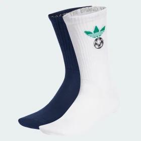 FOOTBALL EMBROIDERED CREW SOCKS 2 PAIRS by ADIDAS