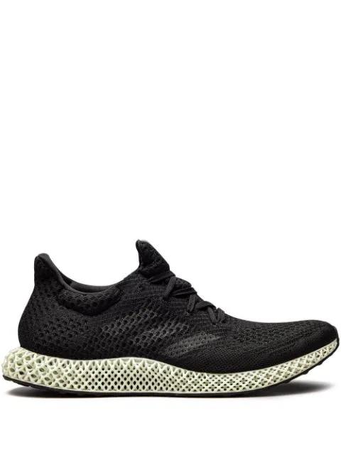 Futurecraft 4D "Core Black/Linen Green" sneakers by ADIDAS