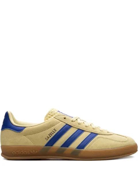 Gazelle Indoor "Powder Yellow/Royal Blu" sneakers by ADIDAS