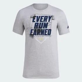 Georgia Tech Yellow Jackets Every Run Earned Graphic T-Shirt by ADIDAS