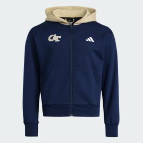 Georgia Tech Yellow Jackets Full Zip Helmet Hoodie by ADIDAS Georgia Tech Yellow Jackets Full Zip Helmet Hoodie by ADIDAS