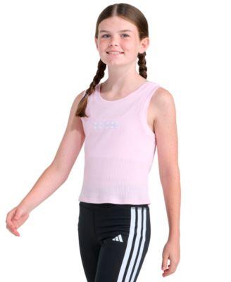 Girls' 8-16 Sleeveless Rib Tank Top by ADIDAS