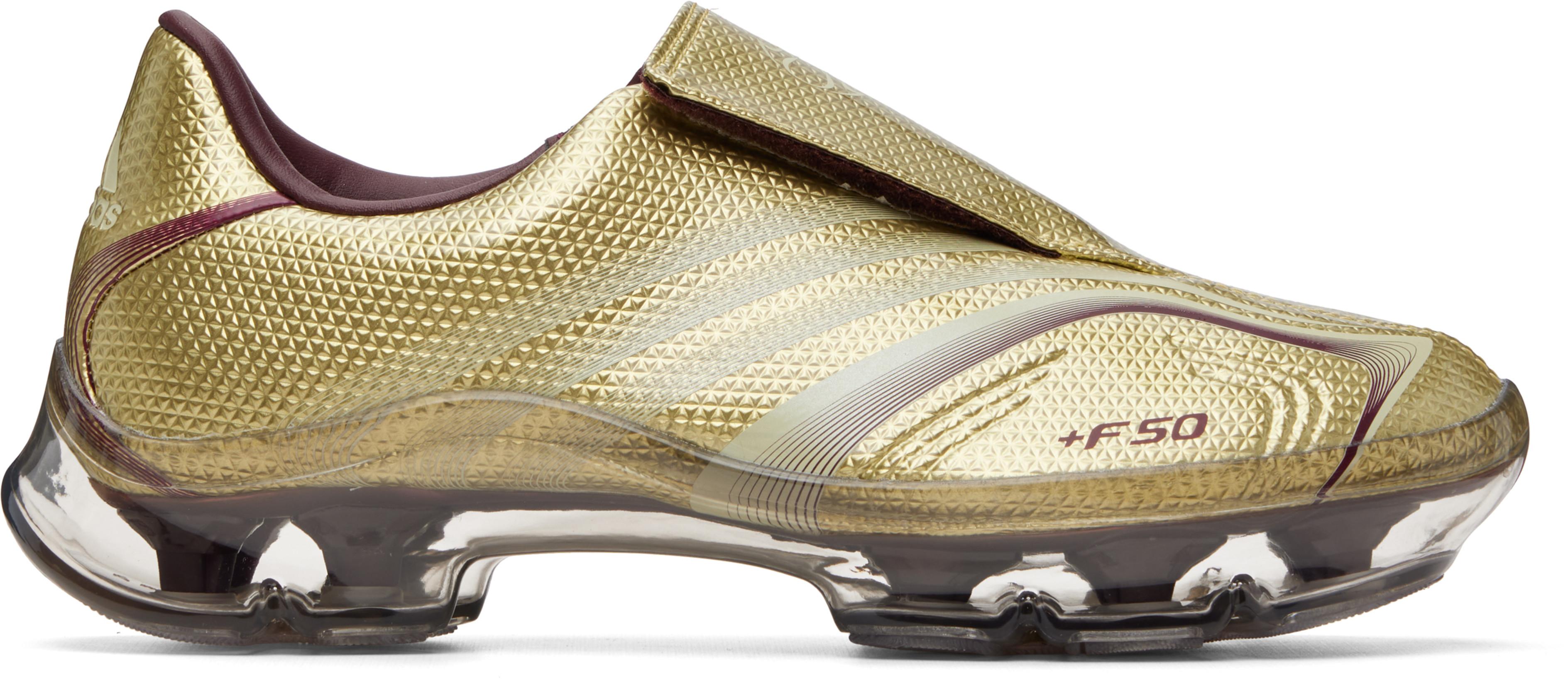 Gold F50 Walkable Sneakers by ADIDAS
